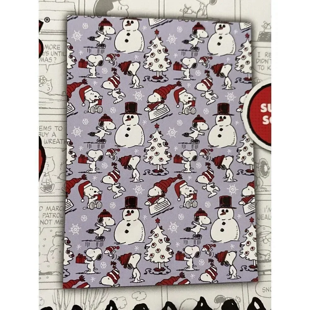 Peanuts Snoopy Snowman Throw Blanket Christmas Tree Snow Skiing‎ Ice Skating NEW